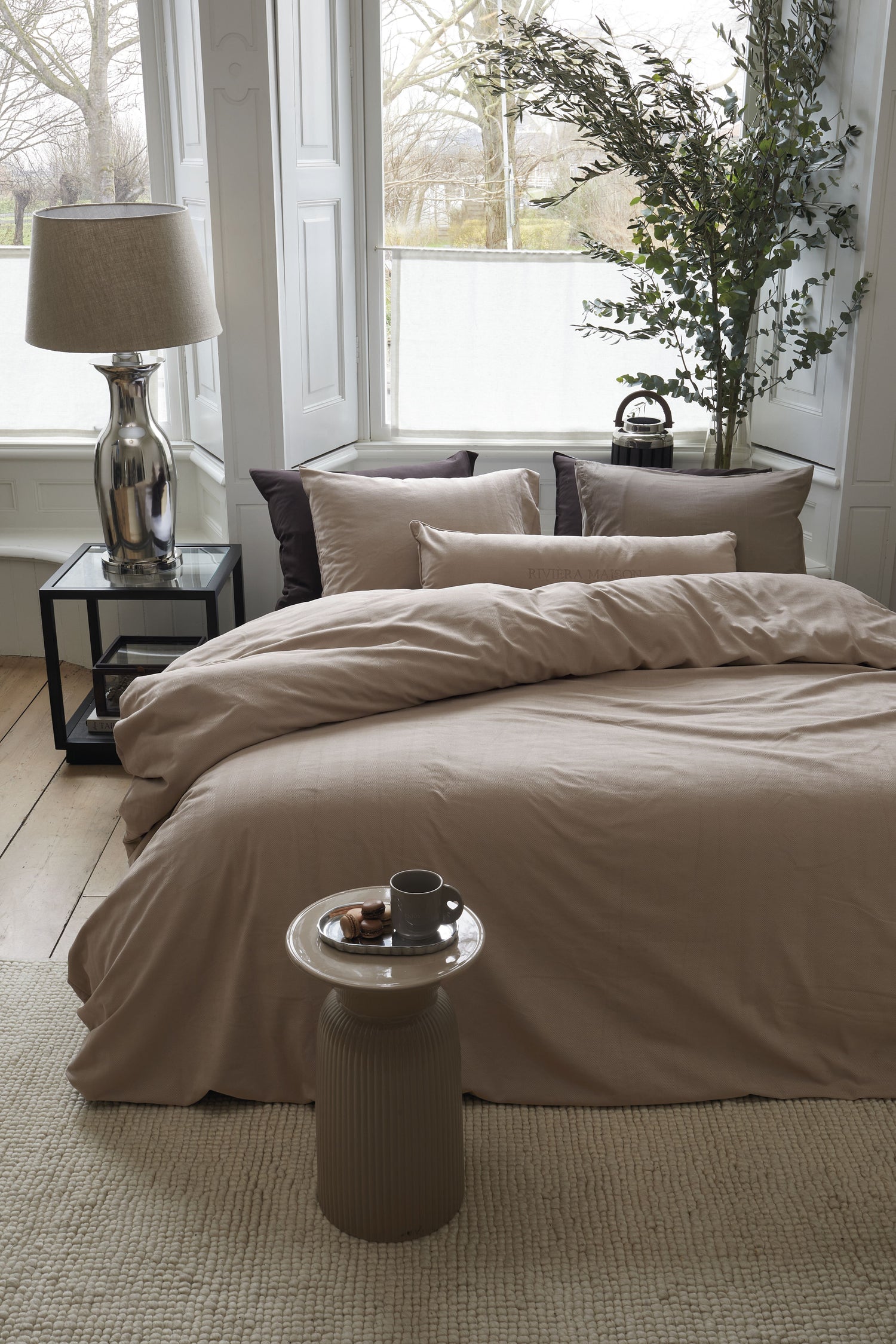 Rivièra Maison Connor Decorative Cushion - Sand