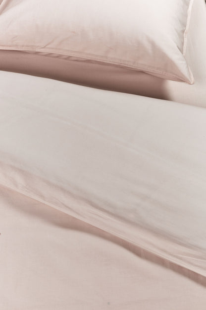 Cotton Uni Dekbedovertrek - Licht roze