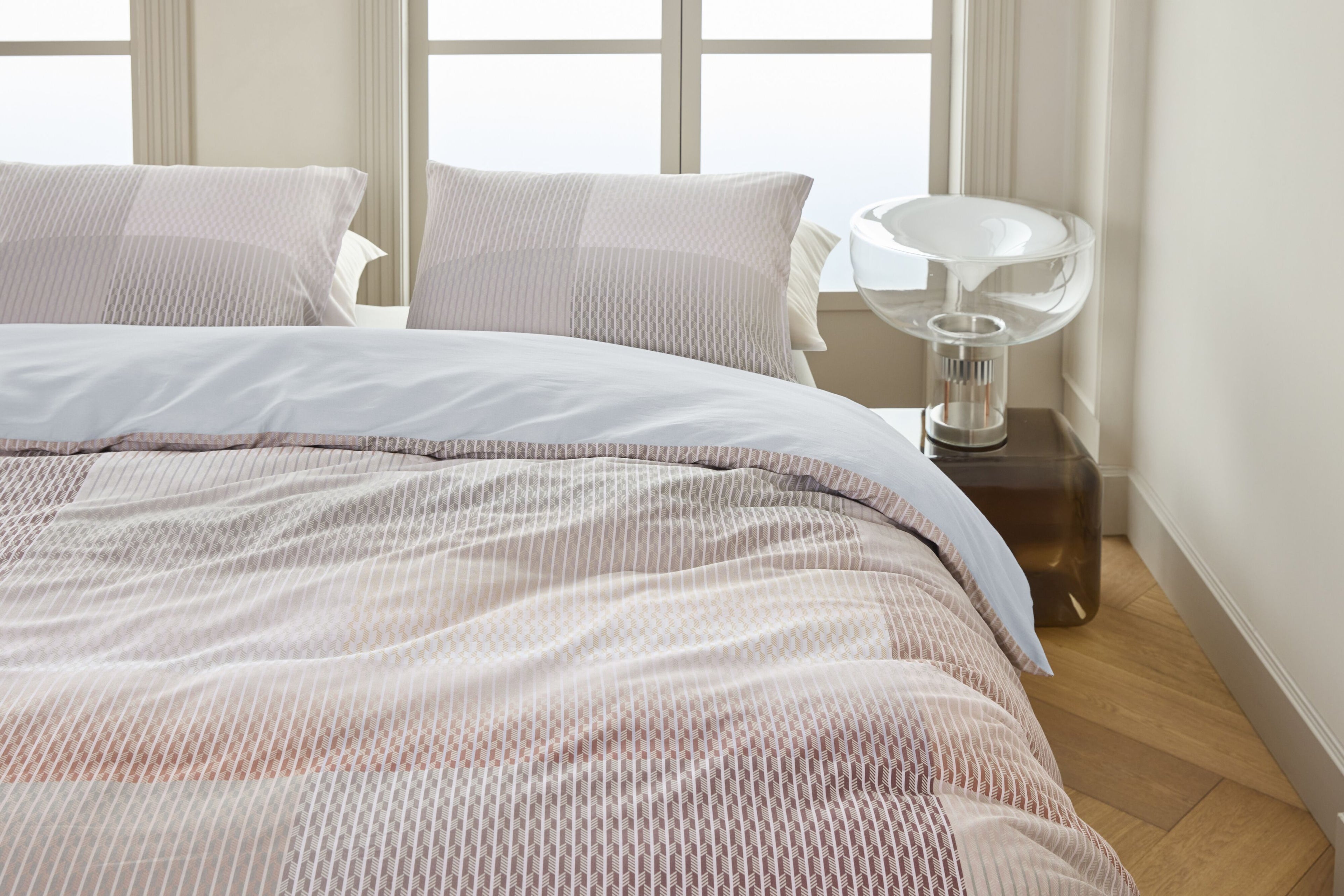 Digital Weave Duvet Cover - Grey Green