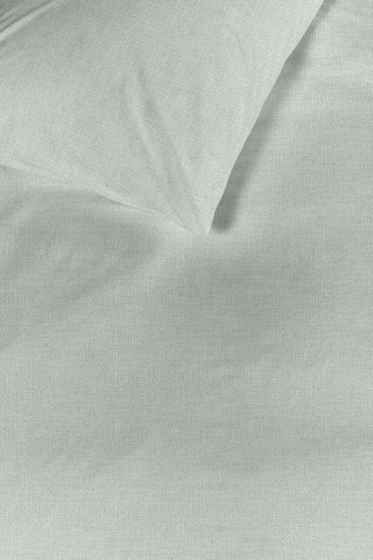 Edo Duvet Cover - Soft Green