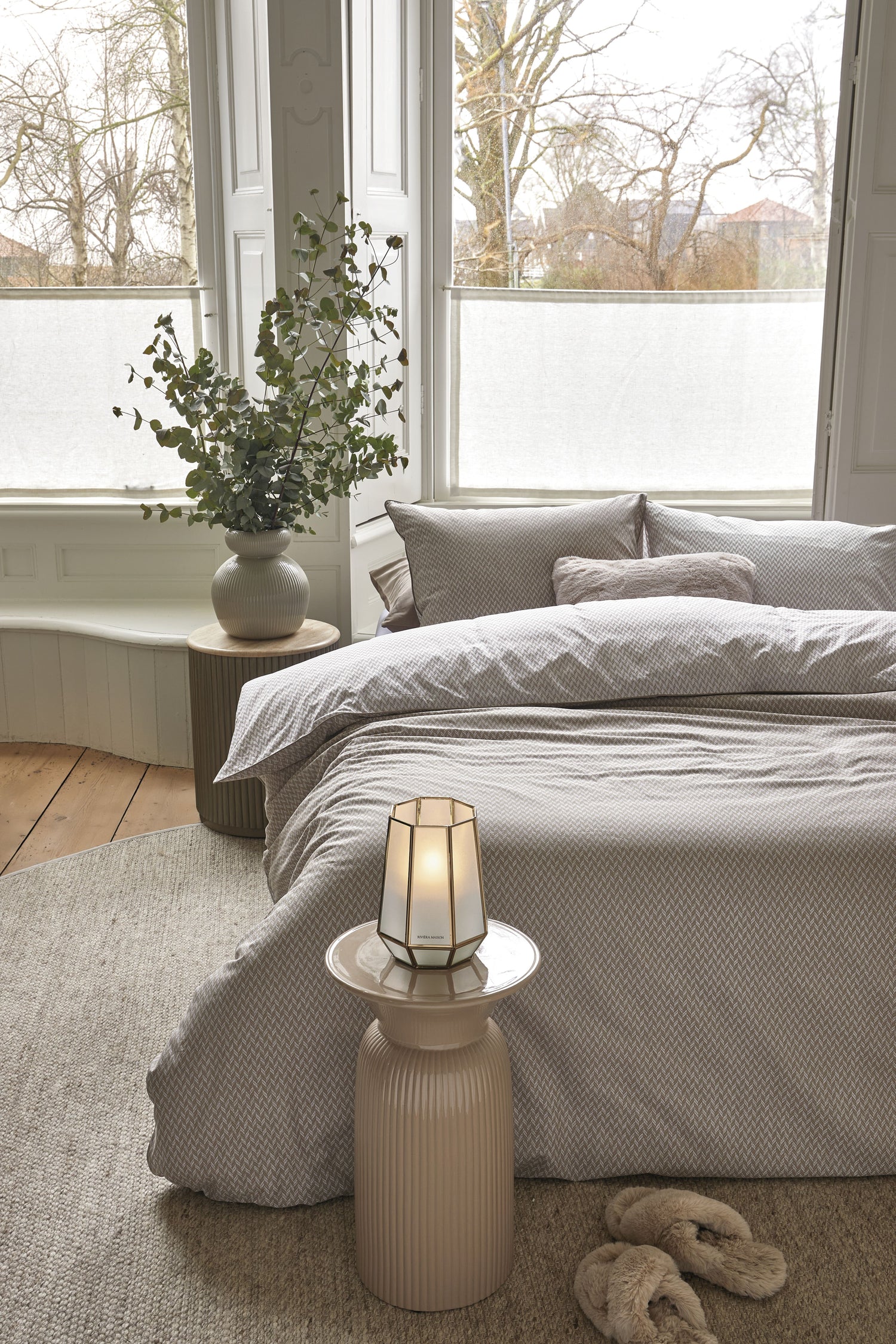Emery Duvet Cover - Taupe