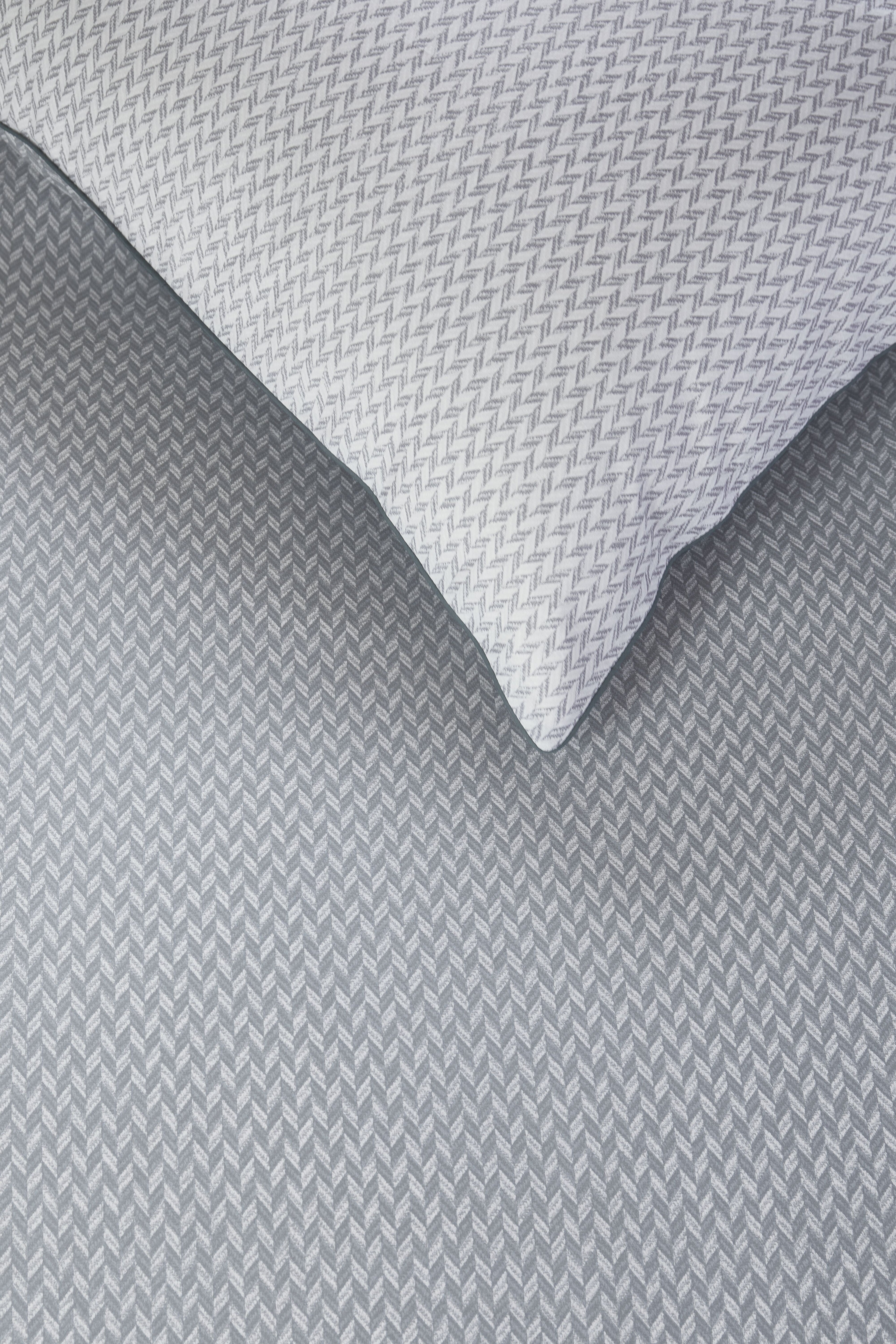 Emery Duvet Cover - Blue-Grey