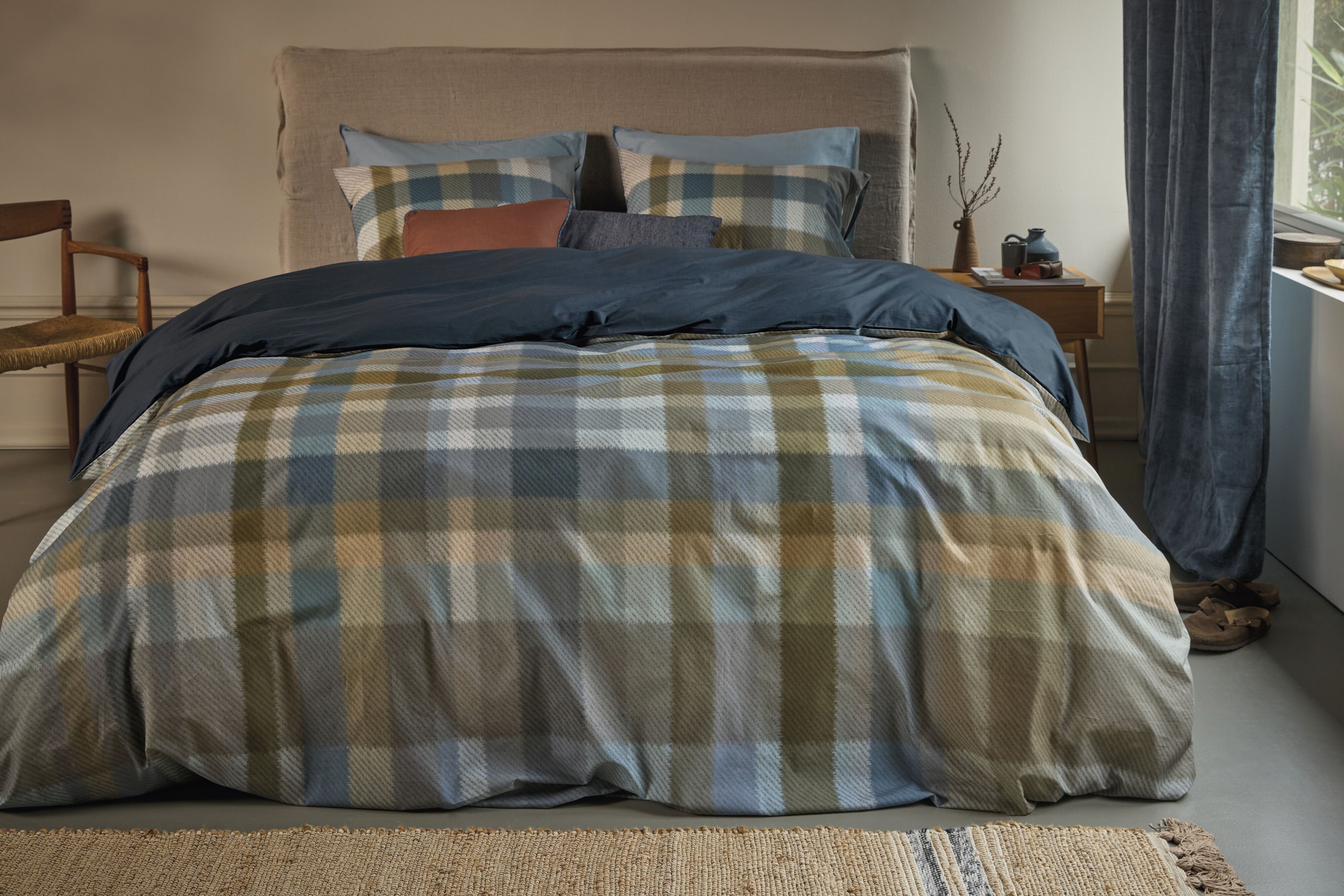 Glynn Duvet Cover - Blue