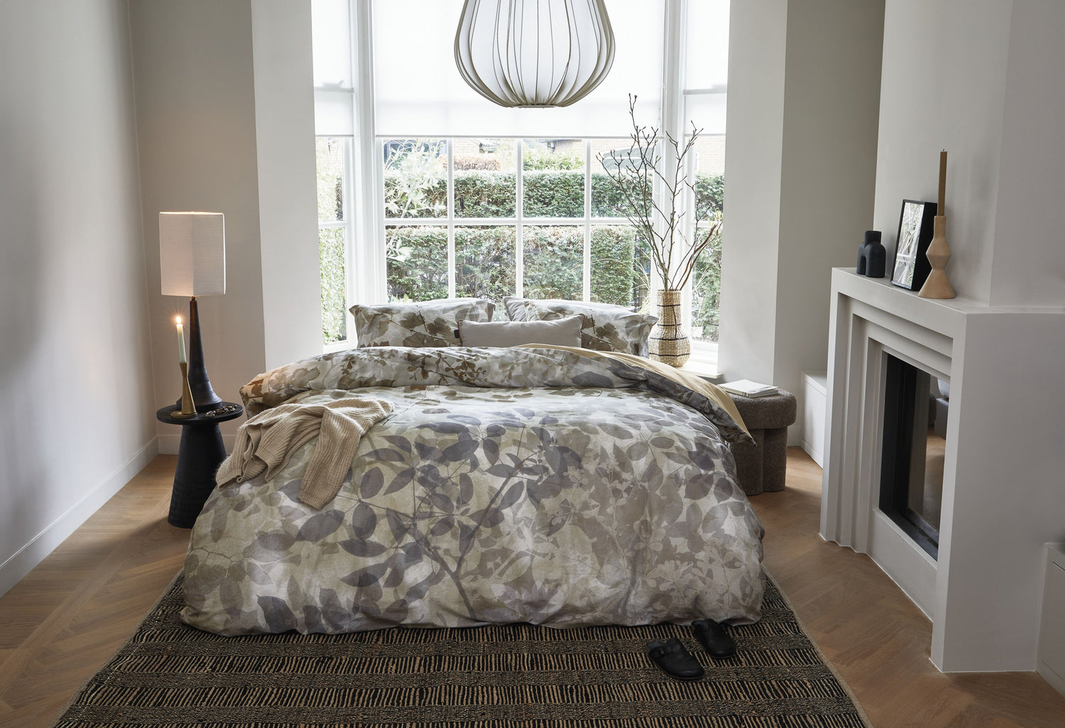 Beddinghouse Hiroki Dekbedovertrek - Naturel