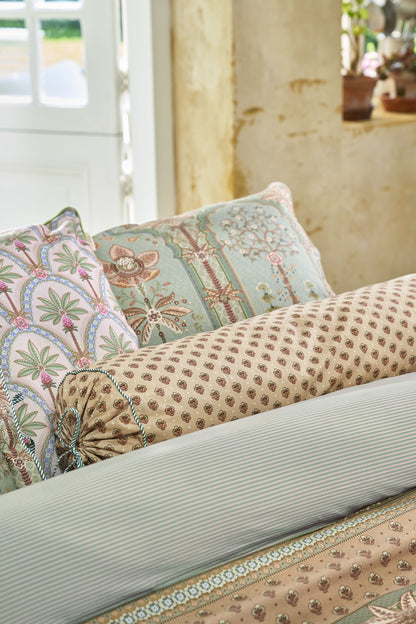 Pip Studio Jaipur Flower Decorative Cushion - Green