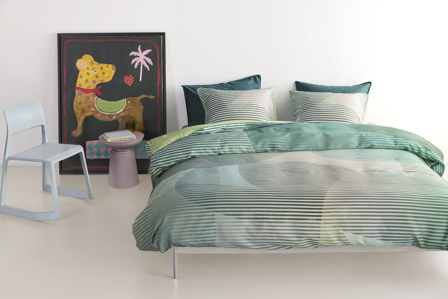 Lombard Street Duvet Cover - Green