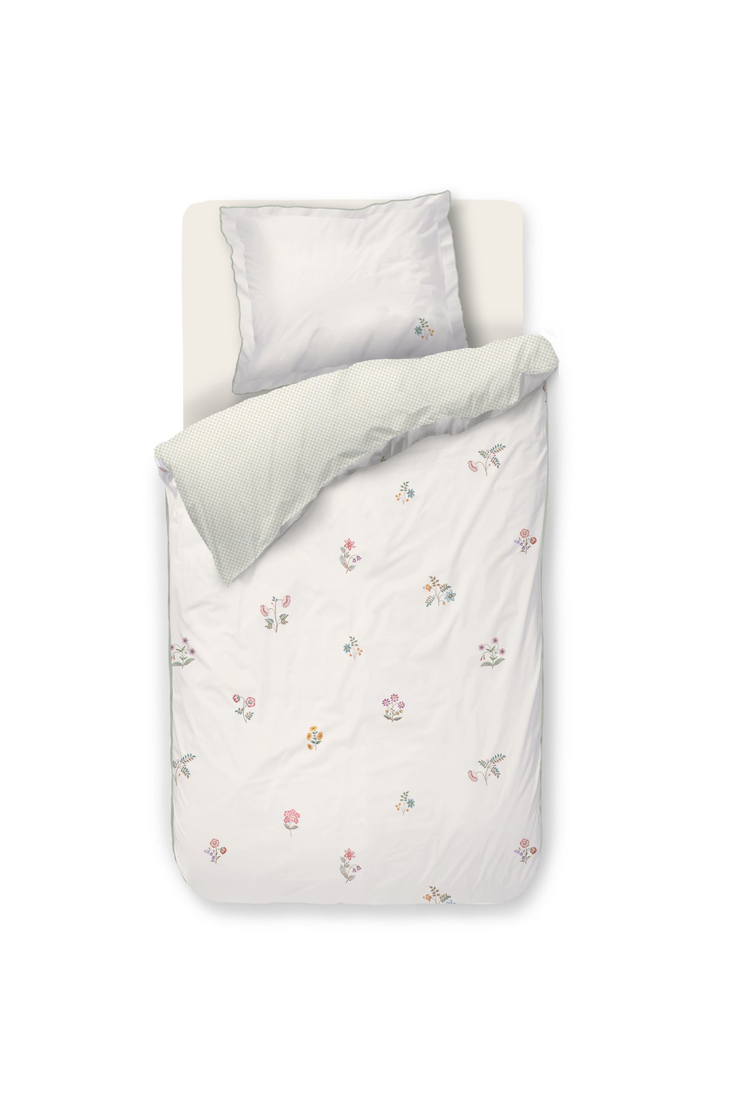Mughal Flower Duvet Cover - Off-white