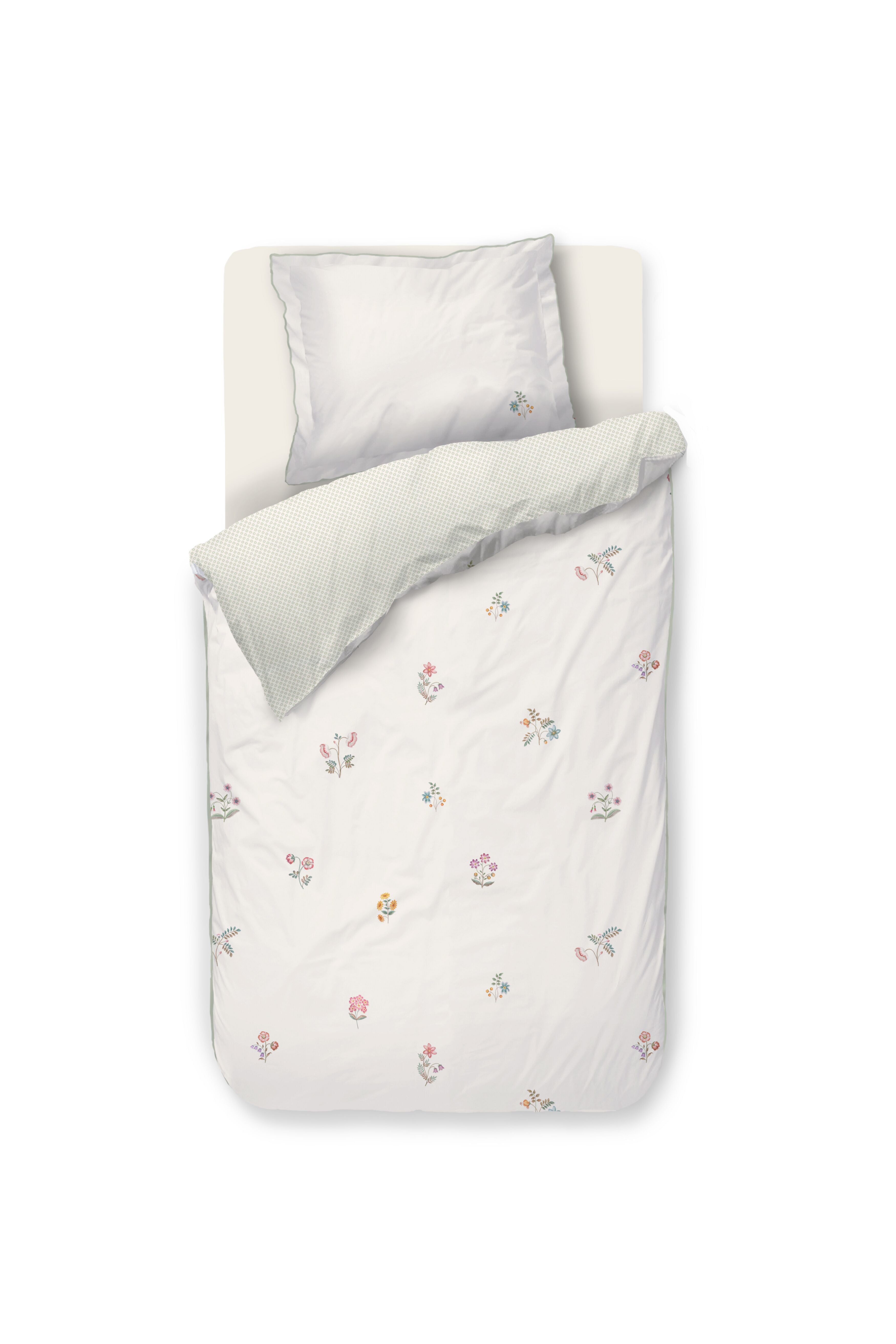 Mughal Flower Duvet Cover - Off-white