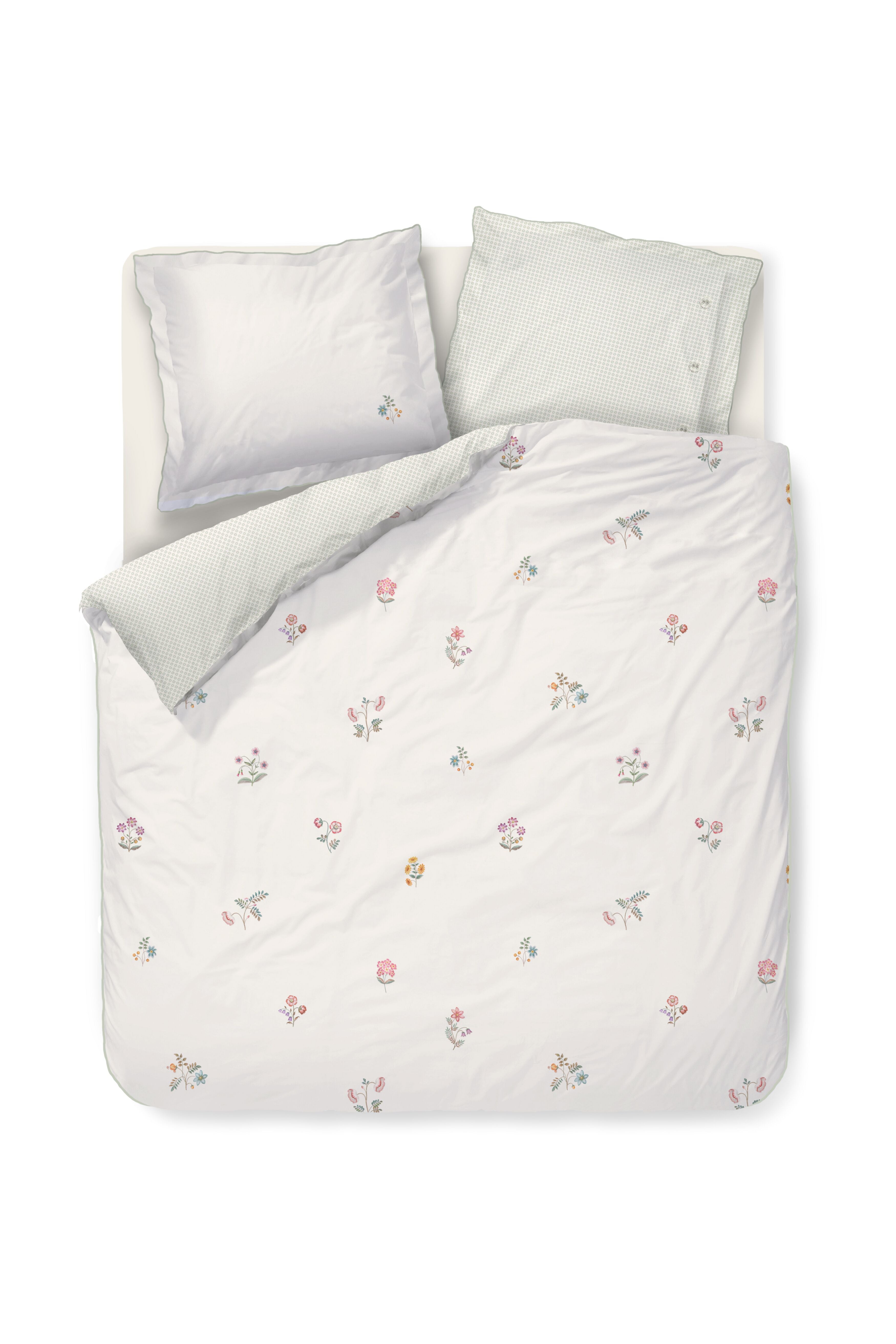 Mughal Flower Duvet Cover - Off-white