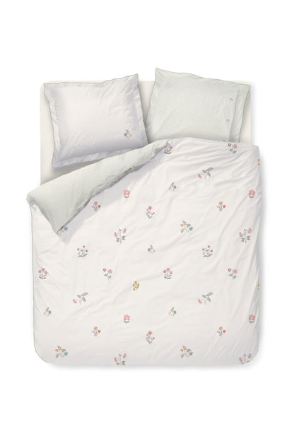 Mughal Flower Duvet Cover - Off-white