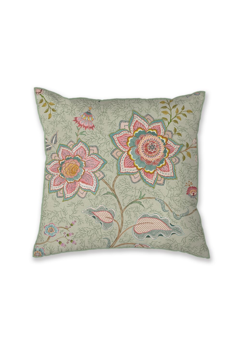 Pip Studio Mumbai Morning Decorative Pillow - Light green