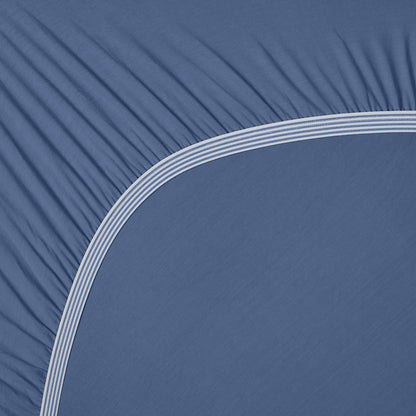 Pip Studio Hoeslaken - Jersey Stretch - Blauw