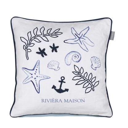 Rivièra Maison Sail Away Decoratiekussen - Blauw