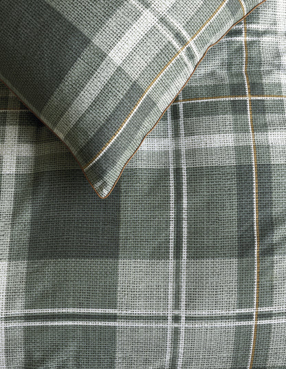 Tartan Check Duvet Cover - Green