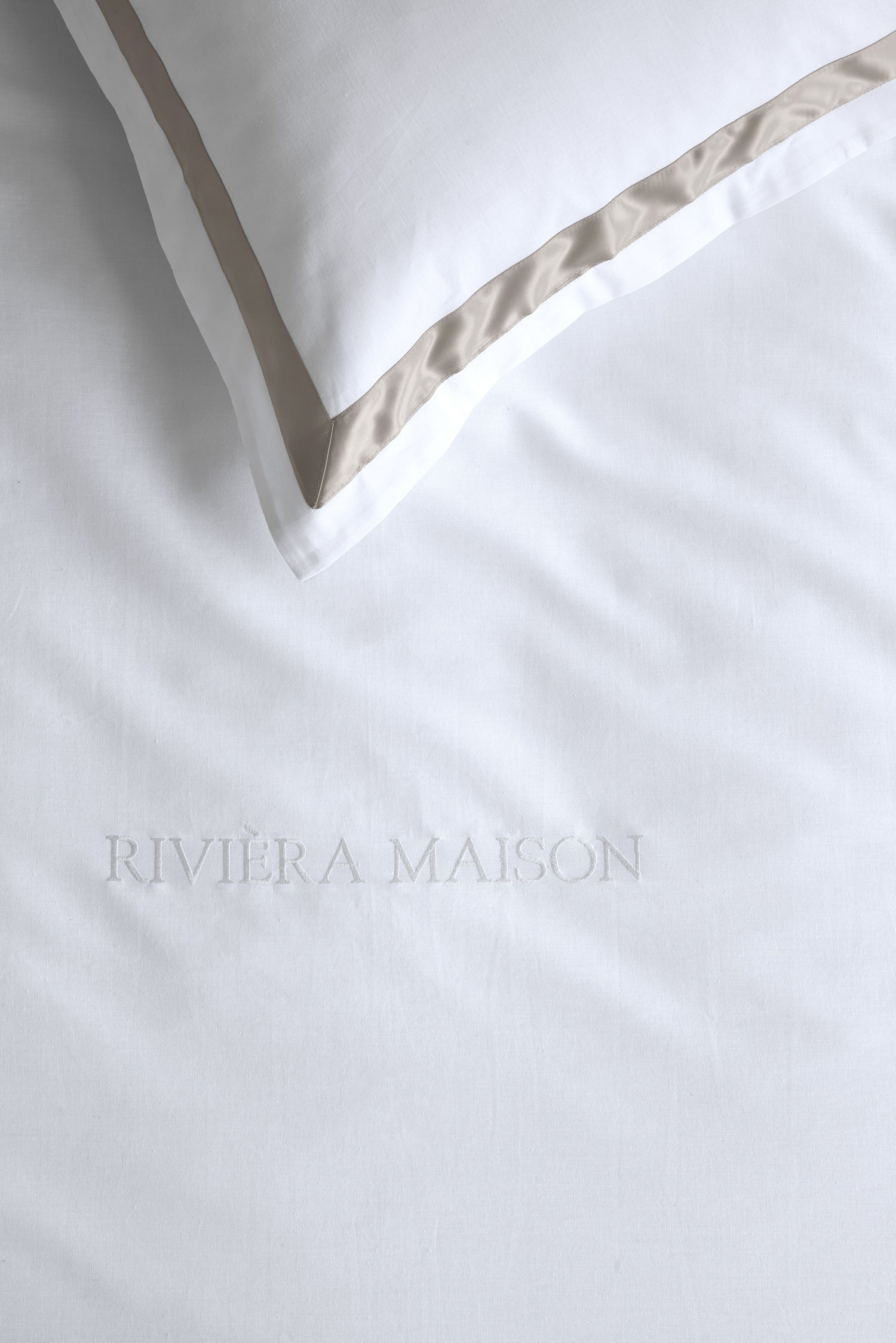 Rivièra Maison Whisper Dekbedovertrek - Wit