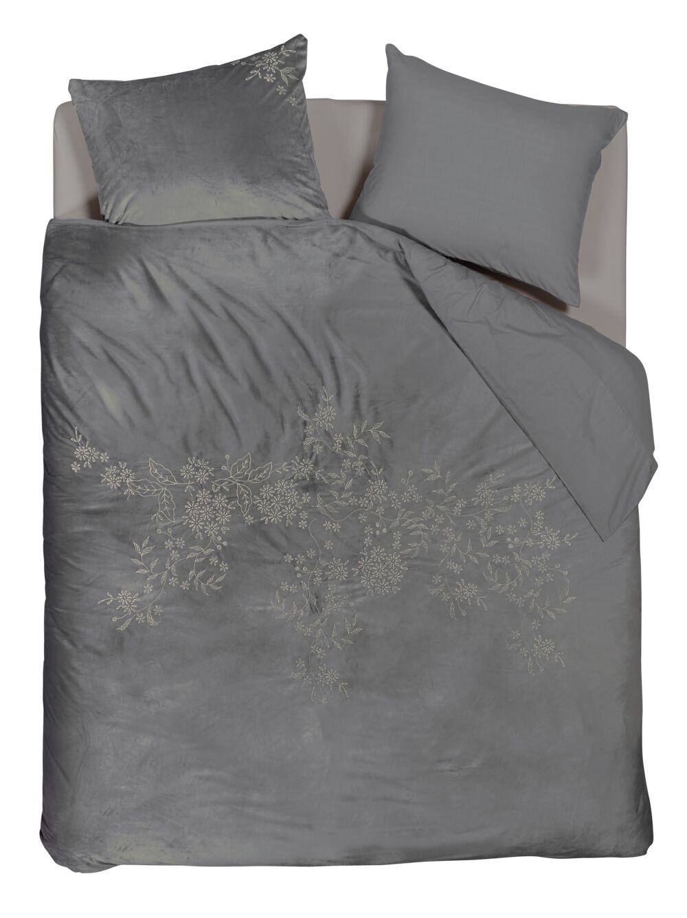 Arya Duvet Cover - Grey
