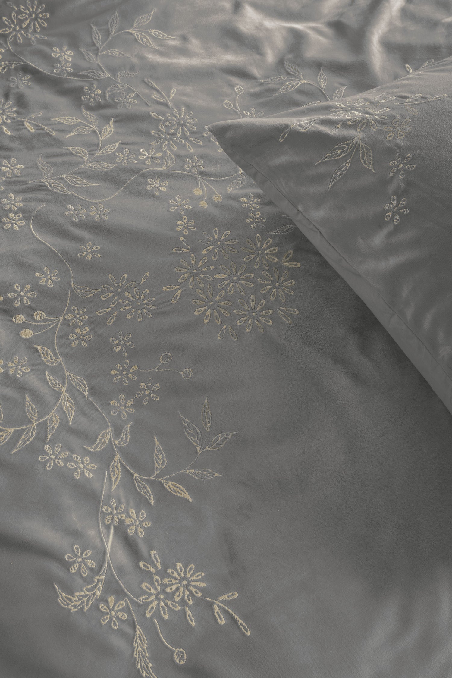 Arya Duvet Cover - Grey