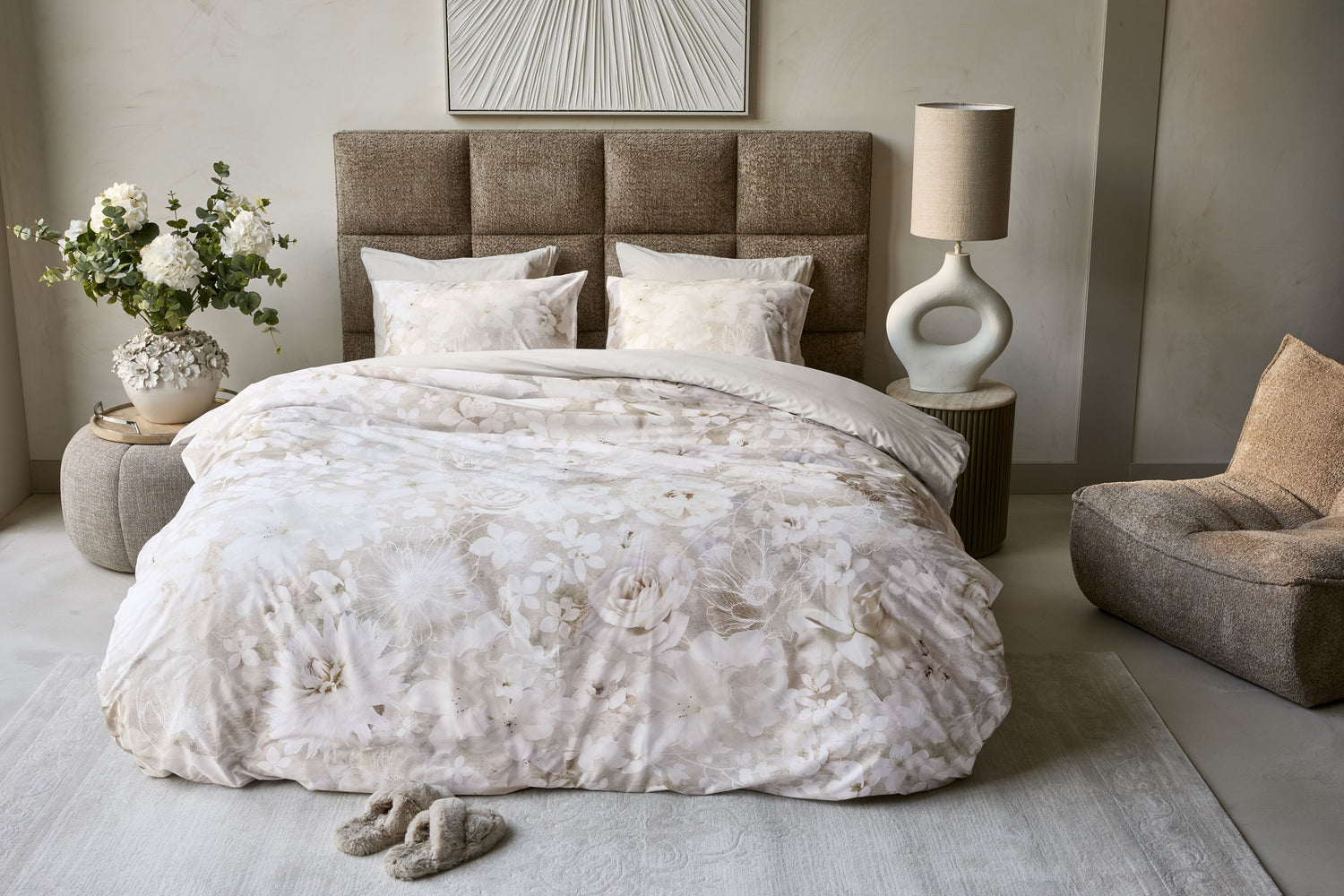 Bella Duvet Cover - Natural
