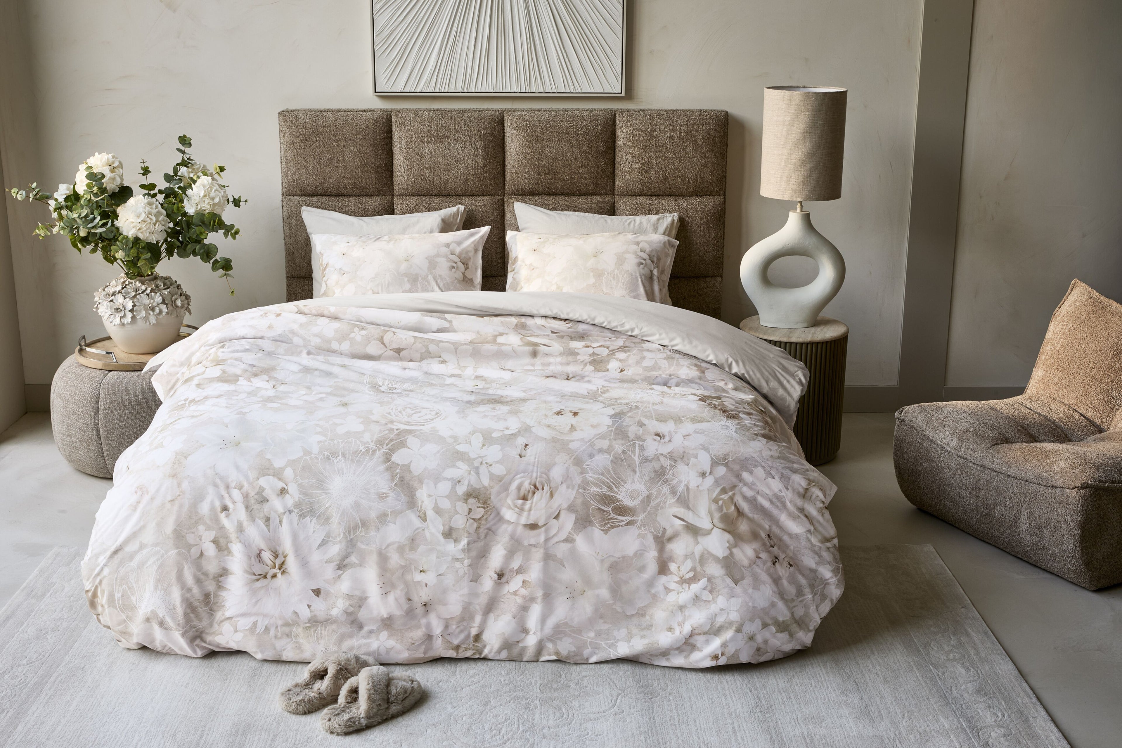Bella Duvet Cover - Natural