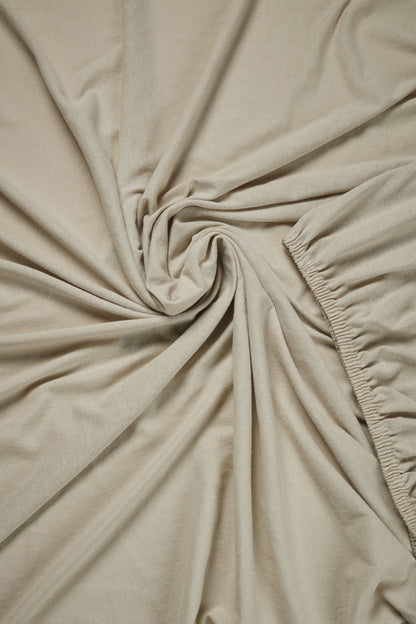 Jersey Stretch - Hoeslaken - Zand