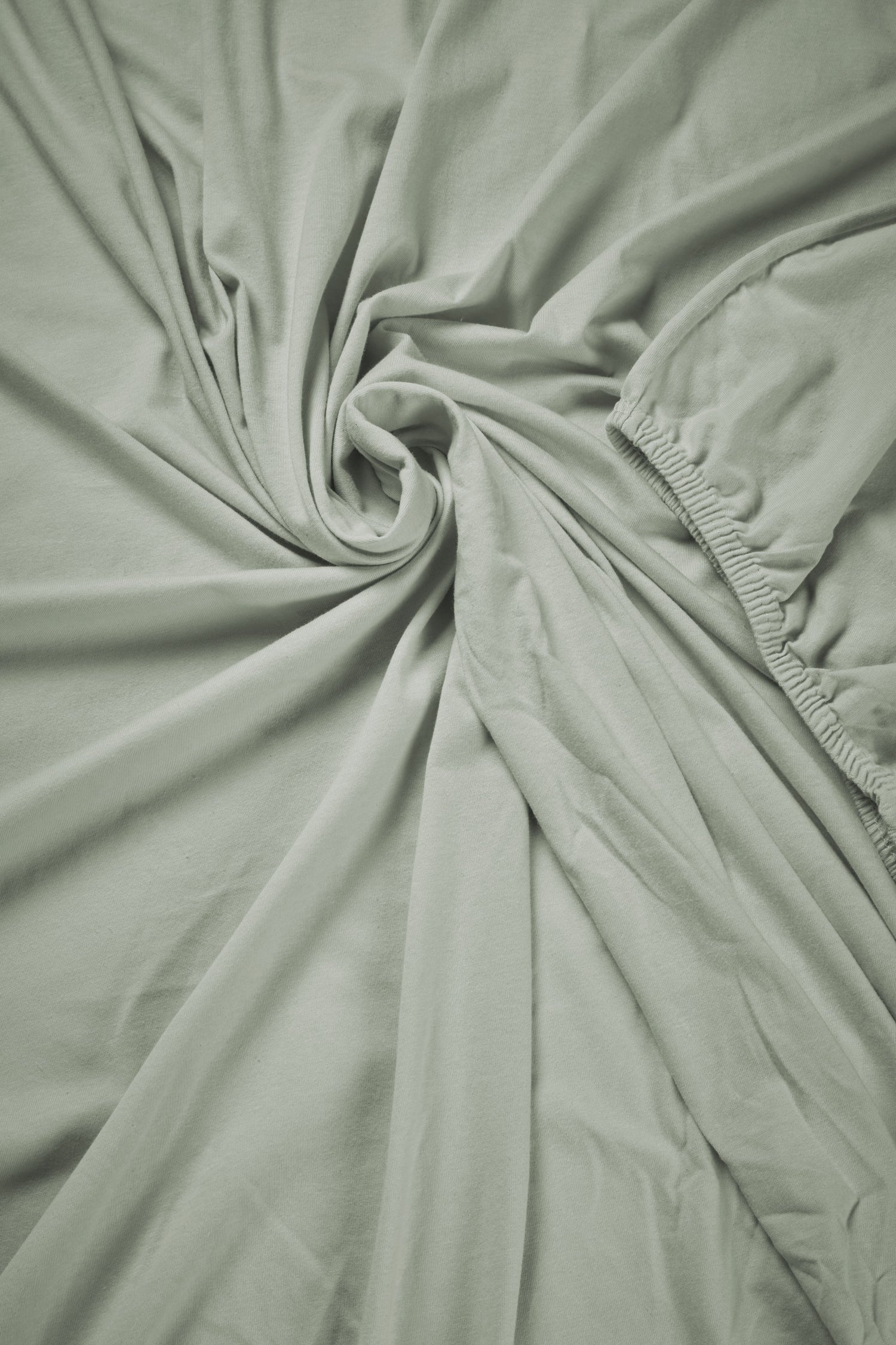 Jersey Stretch - Topper met split - Grijs Groen