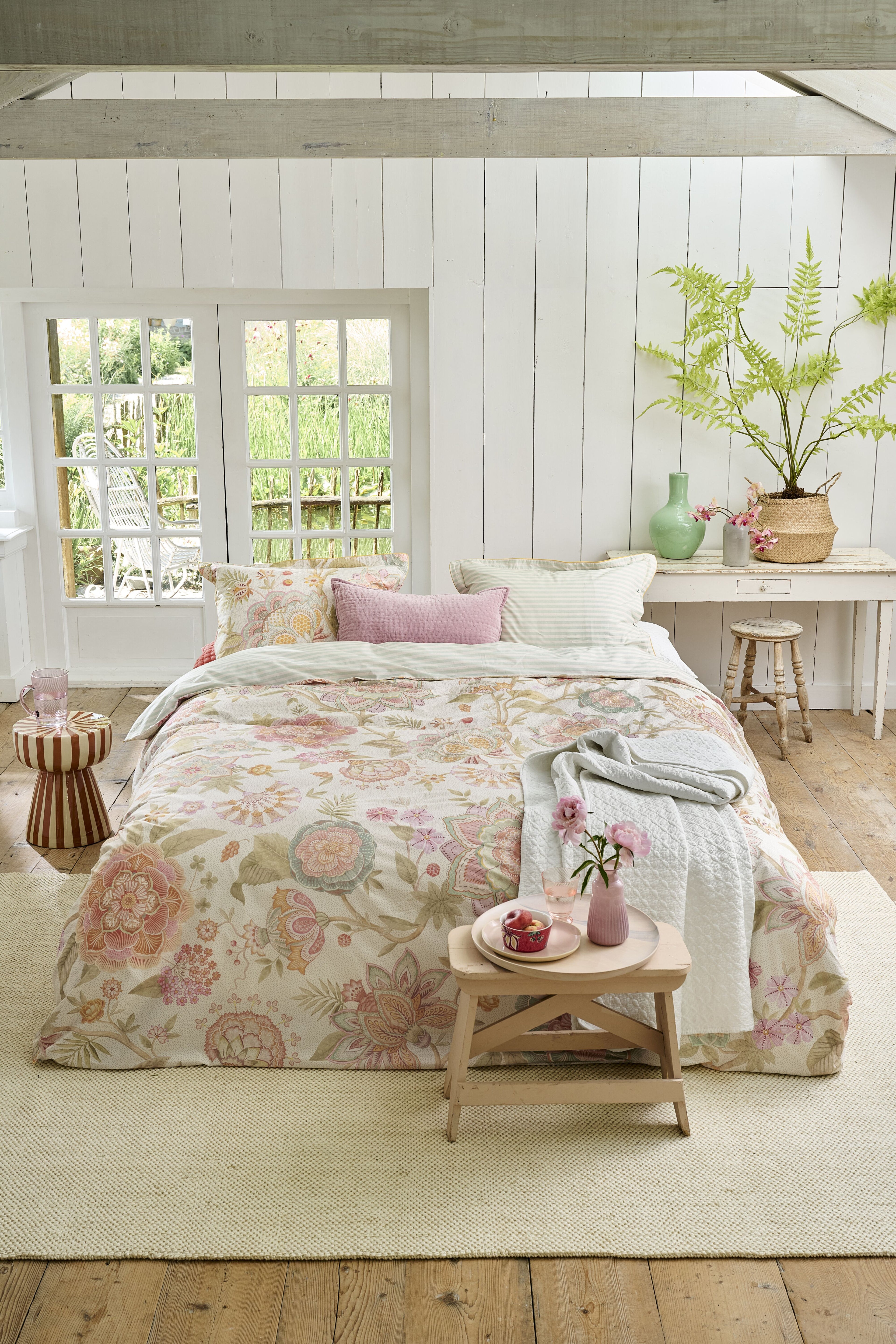 Bombay Bold Duvet Cover - Off-white