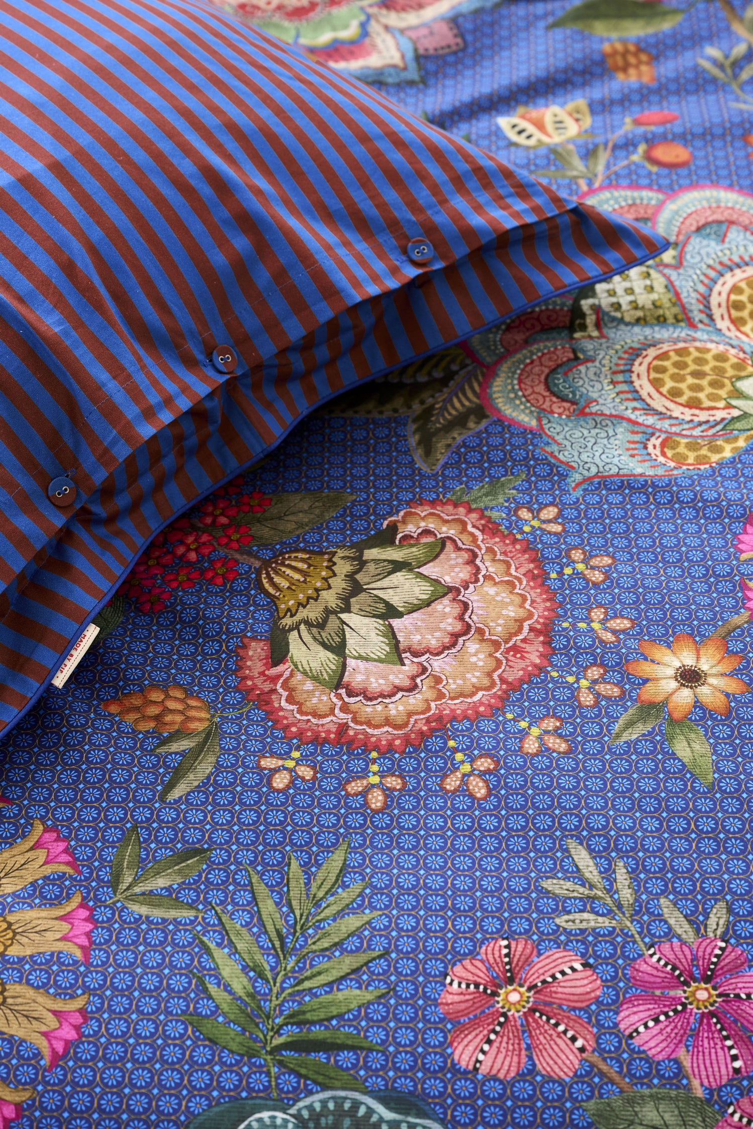 Bombay Bold Dekbedovertrek - Donkerblauw
