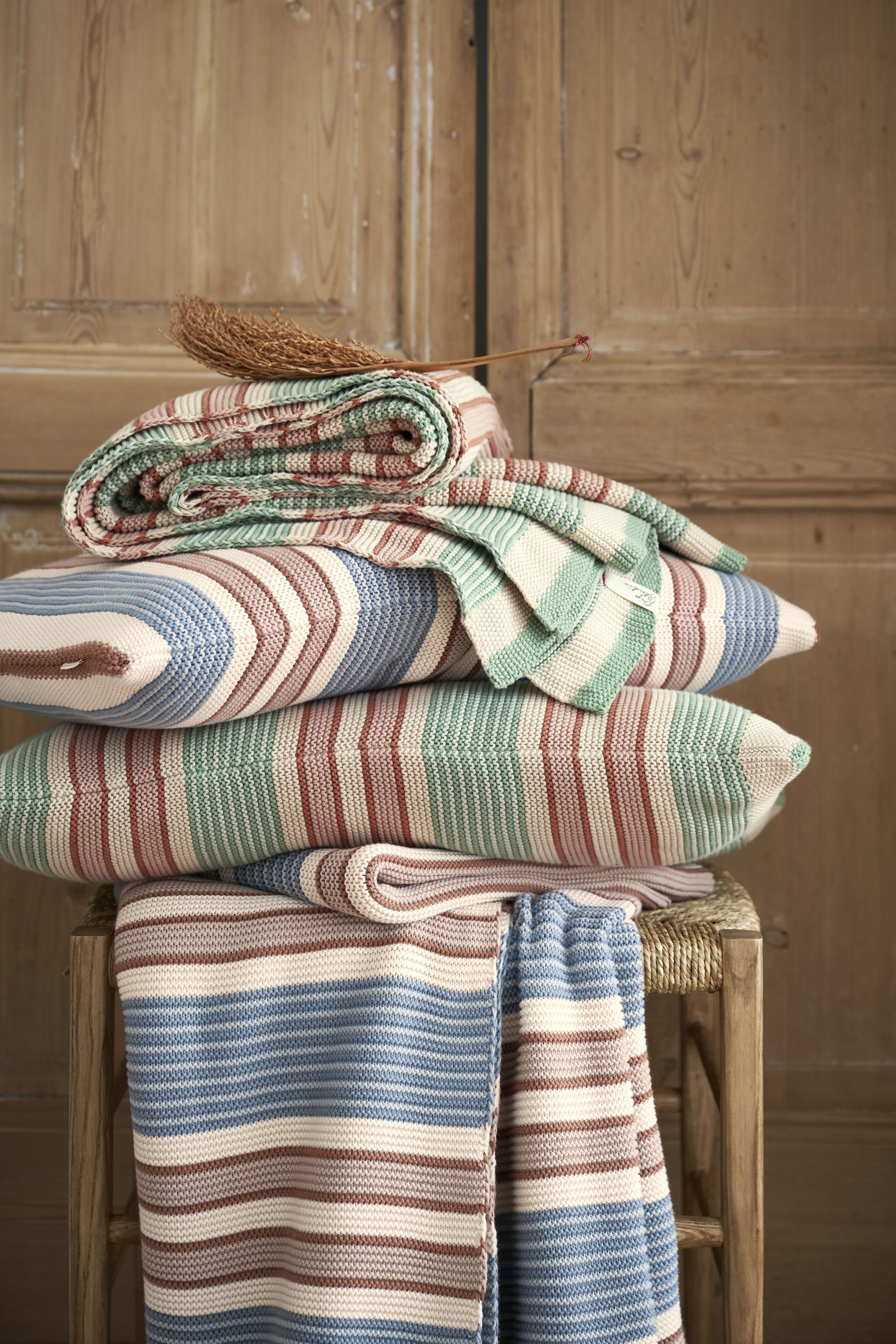 Pip Studio Bonsoir Combistripe Sprei - Blauw