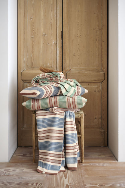 Pip Studio Bonsoir Combistripe Bedspread - Green
