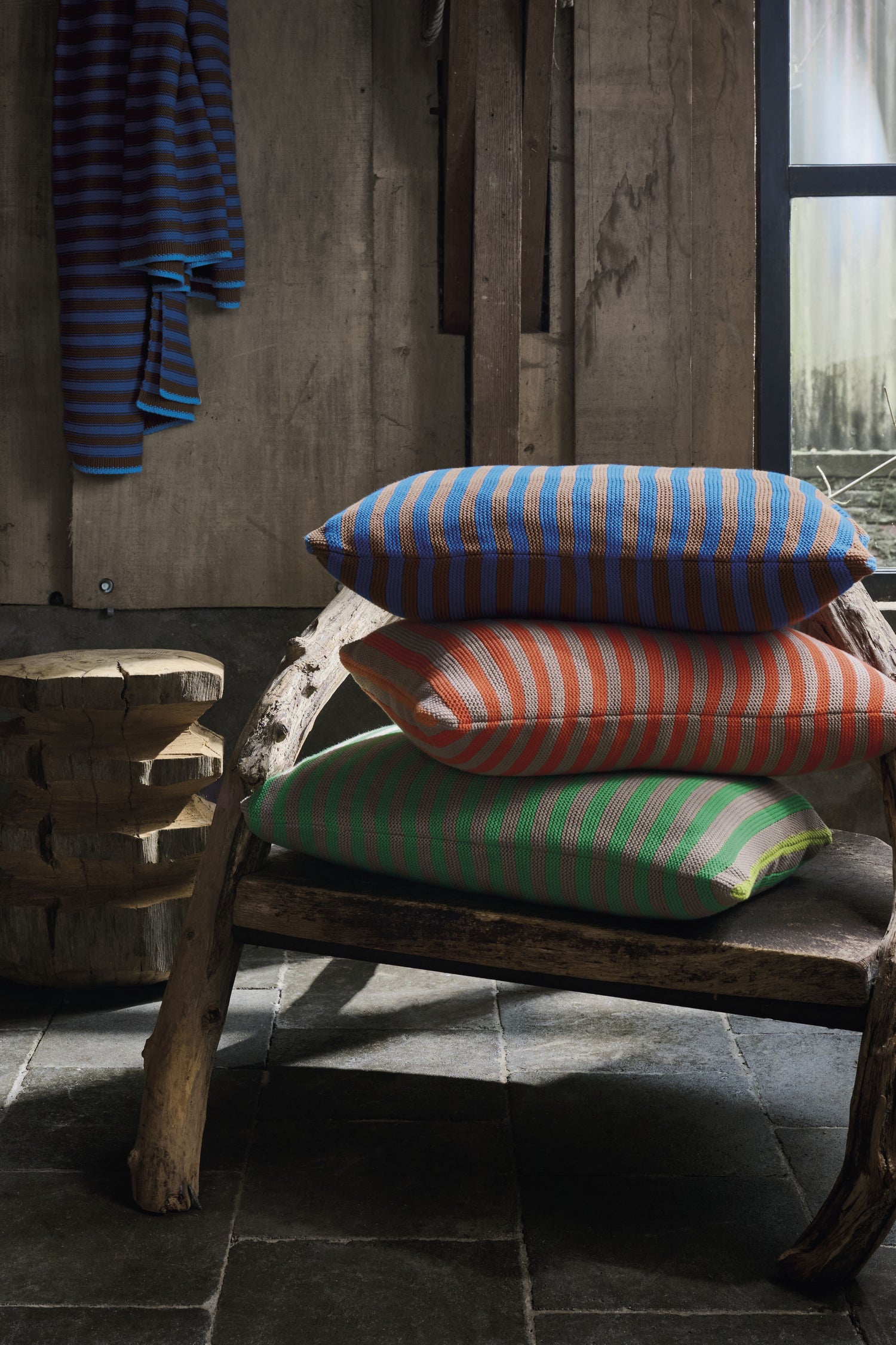 Pip Studio Bonsoir Stripe Decoratiekussen - Blauw