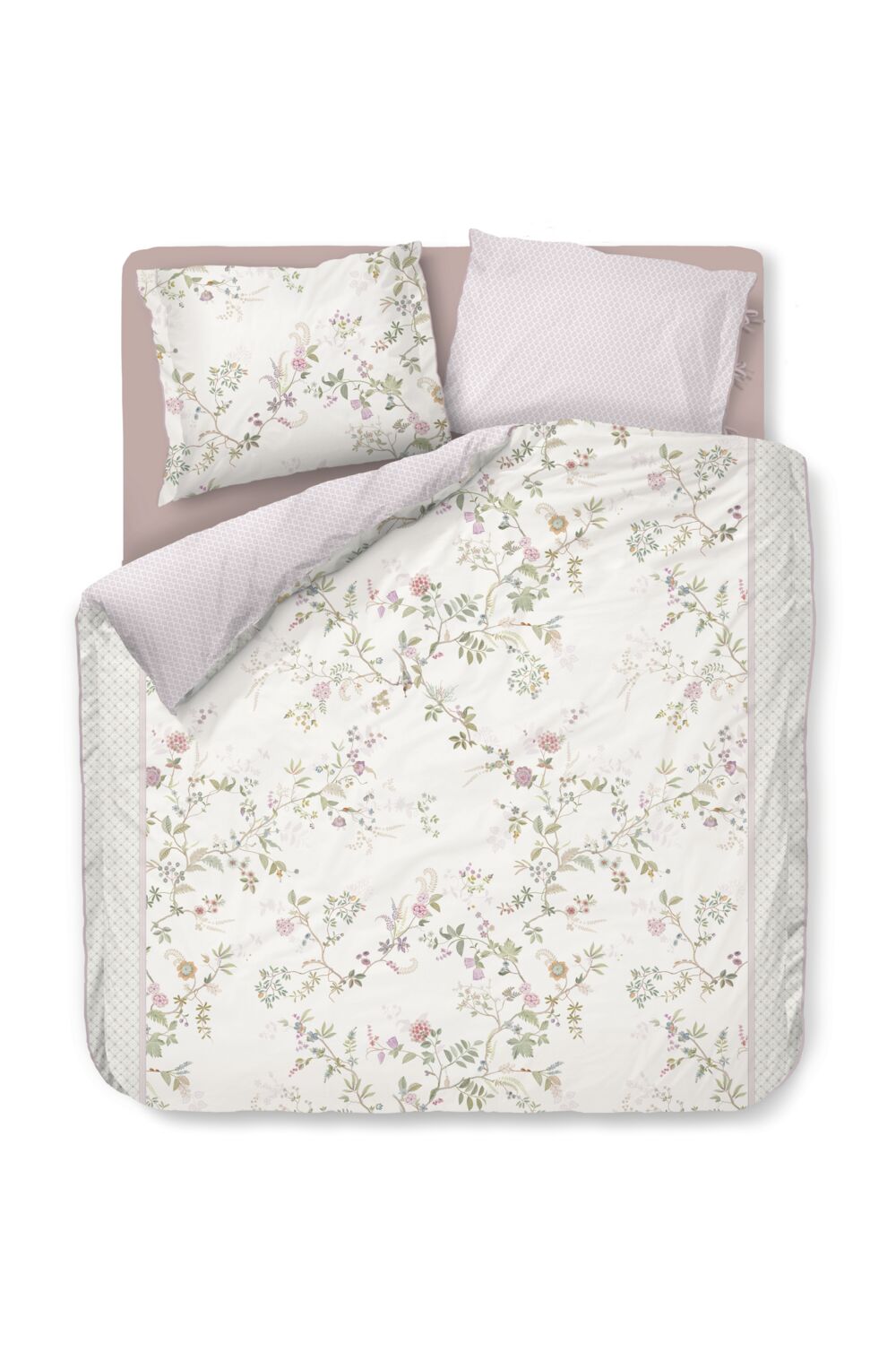 Bustani Duvet Cover - White