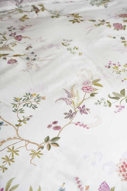 Bustani Duvet Cover - White