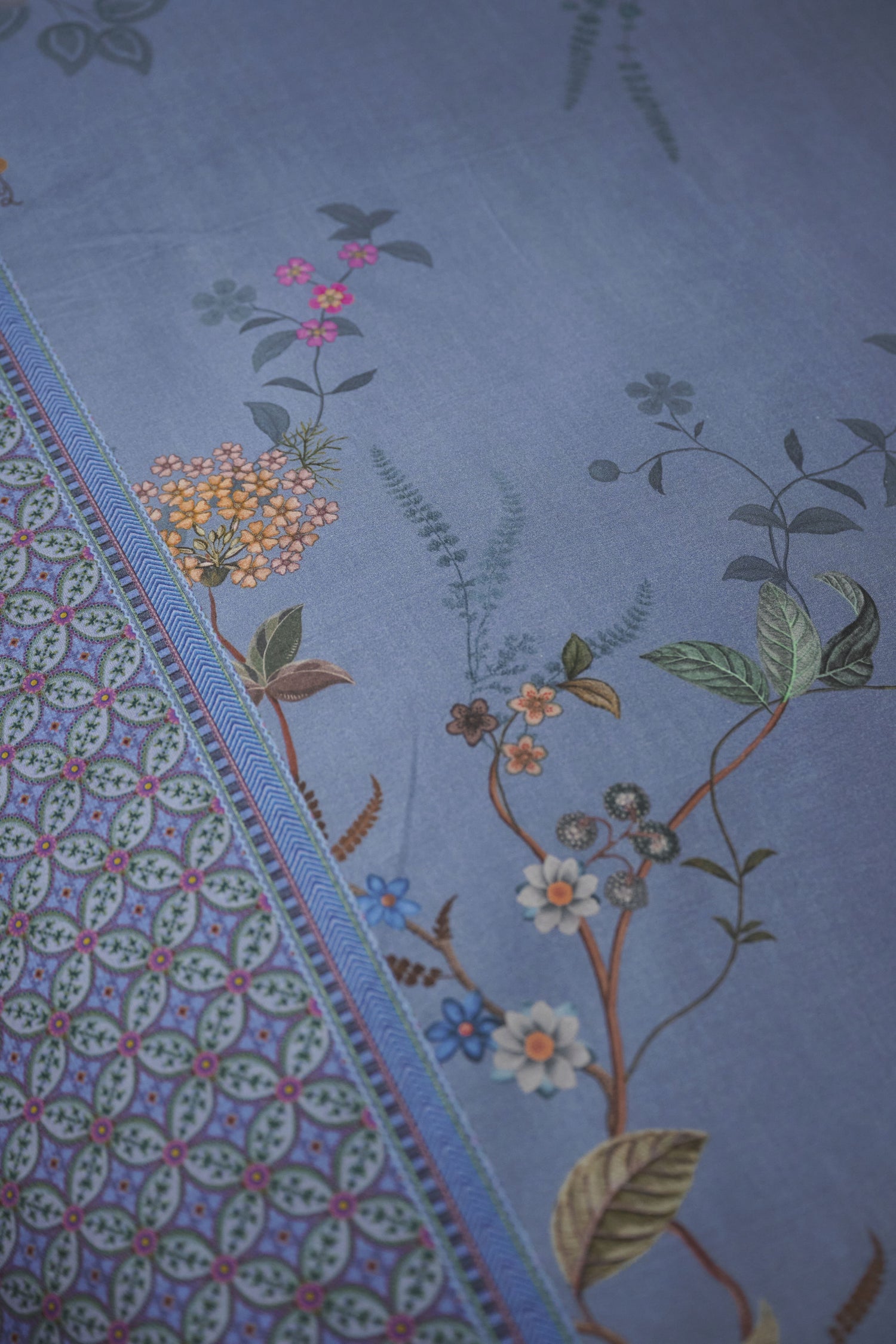 Bustani Duvet Cover - Blue