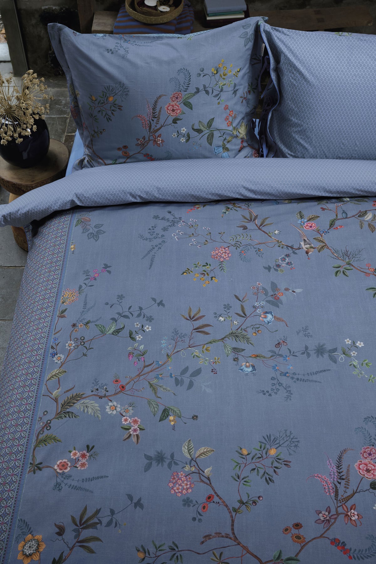 Pip Studio Bustani Decoratiekussen - Blauw