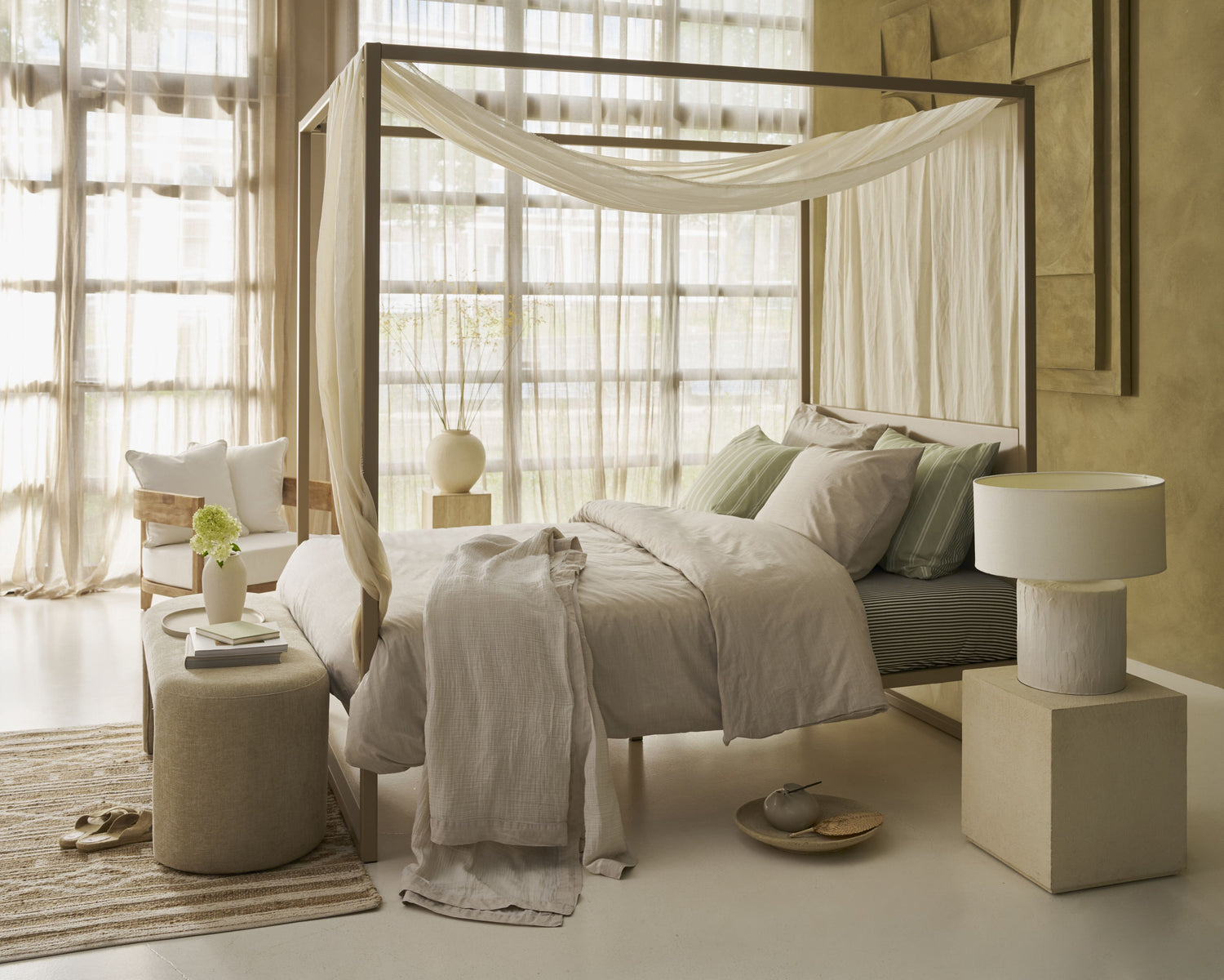 Cozy Slub Duvet Cover - Sand