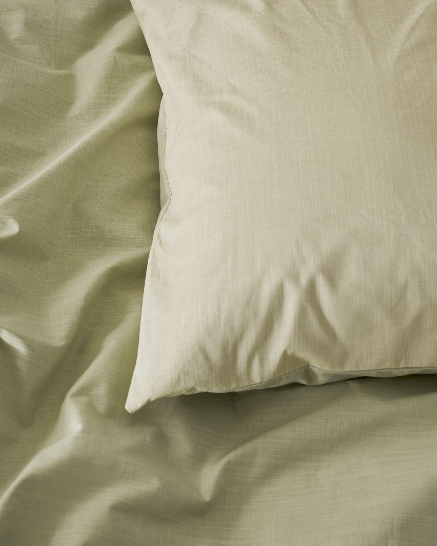 Cozy Slub Duvet Cover - Green