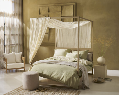 Cozy Slub Duvet Cover - Green