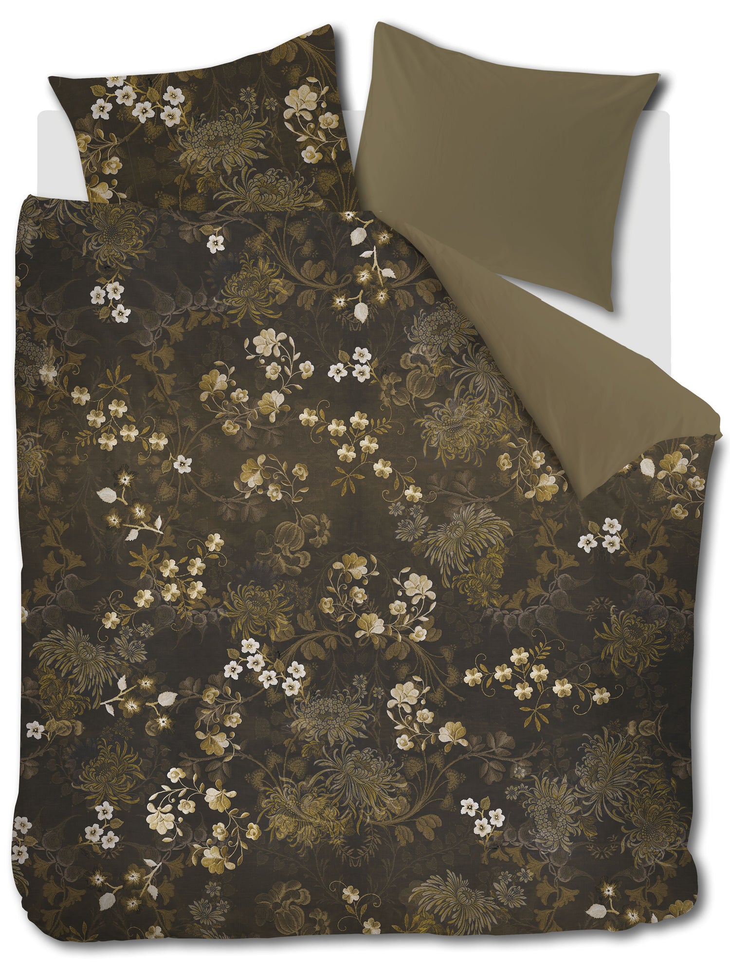 Beddinghouse Darcy Dekbedovertrek - Olive Green