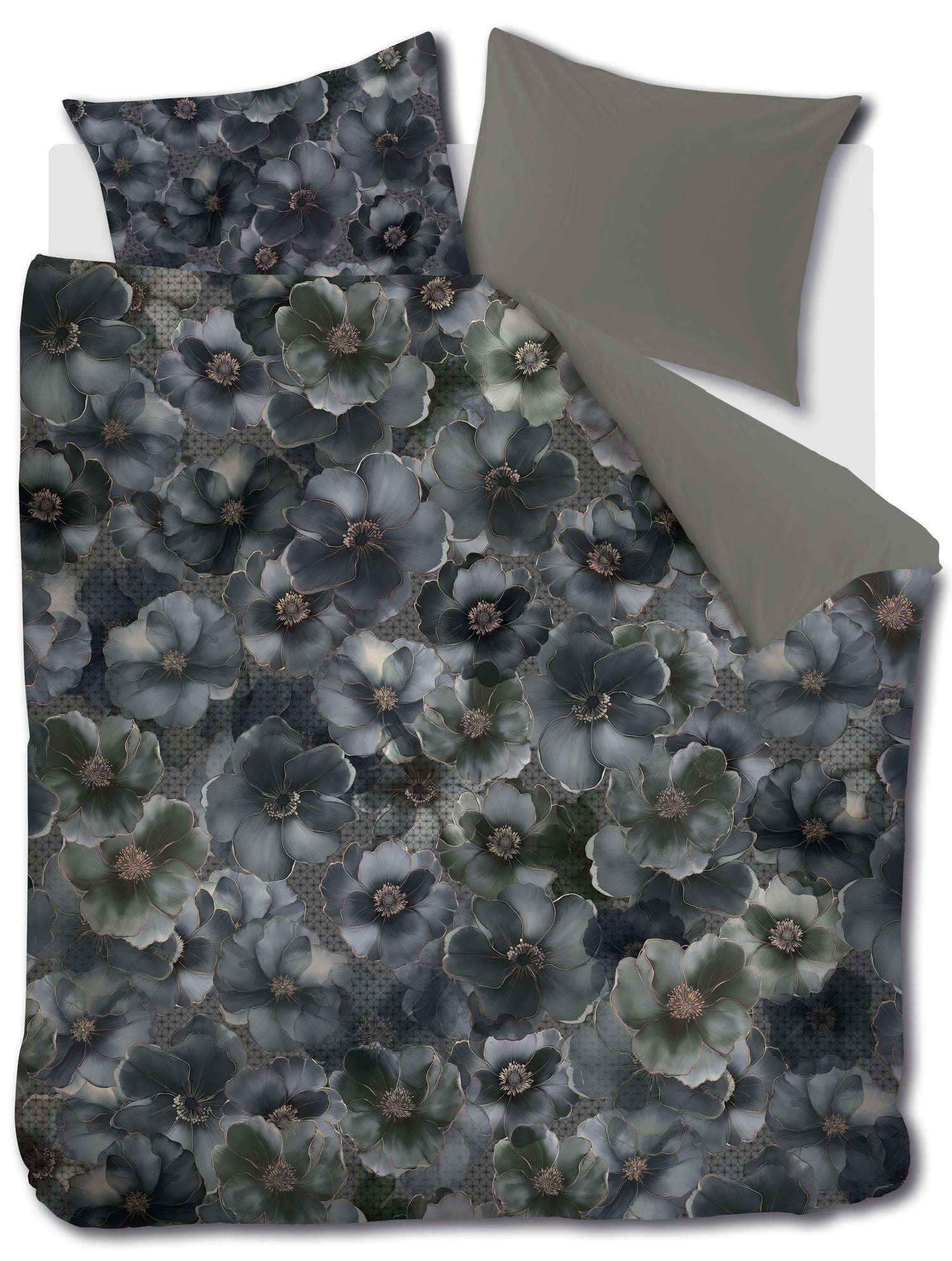 Kardol by Beddinghouse decorum Dekbedovertrek - Grey Green