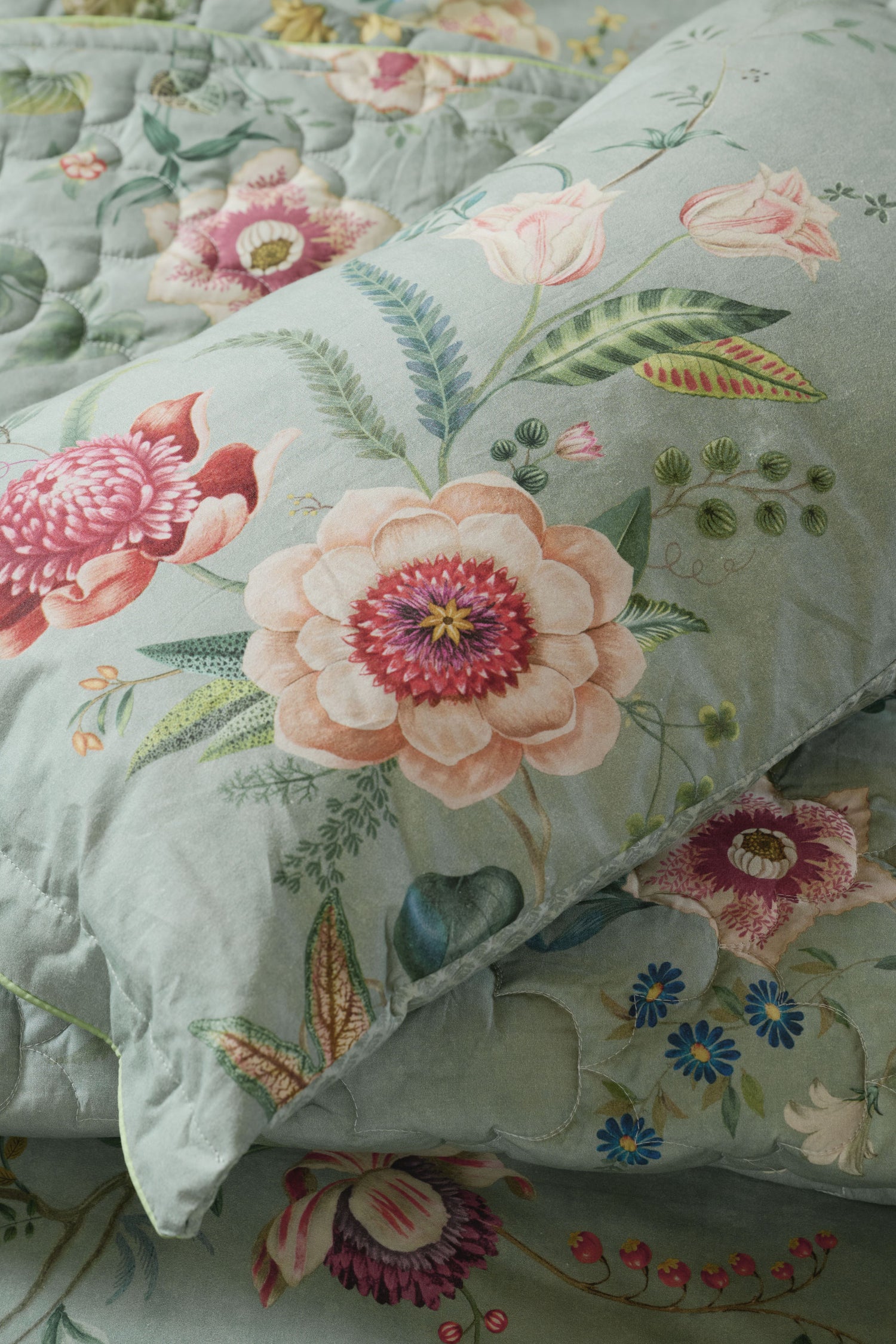 Pip Studio Everbloom Decoratiekussen - Groen