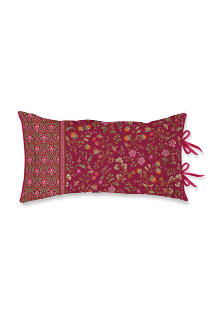 Pip Studio Flora Bangalore Decoratiekussen - Donker roze