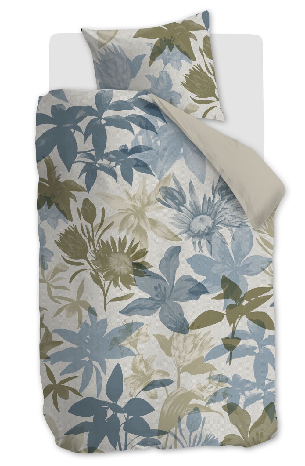 Flori Duvet Cover - Blue