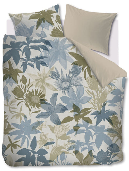 Flori Duvet Cover - Blue