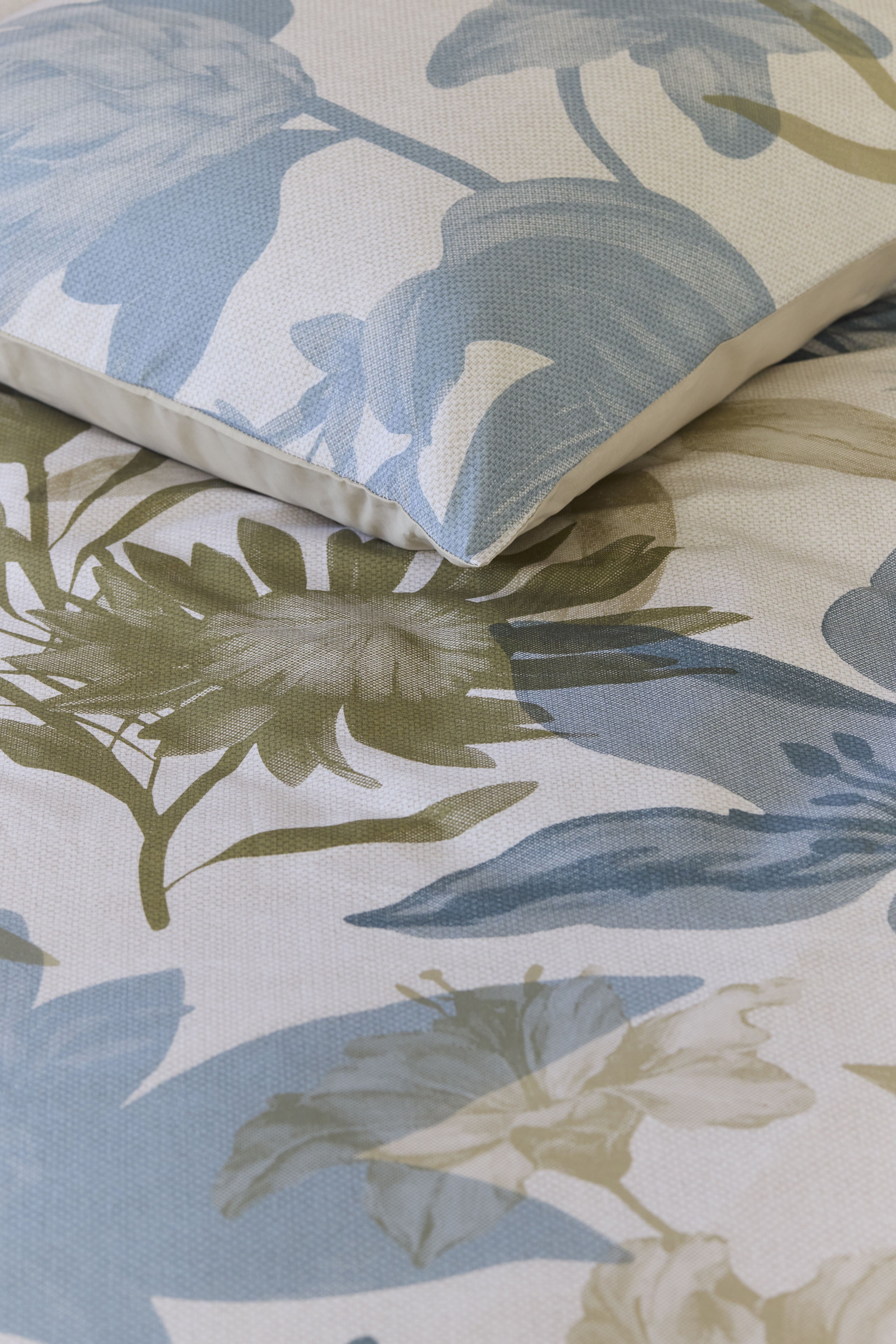 Flori Duvet Cover - Blue