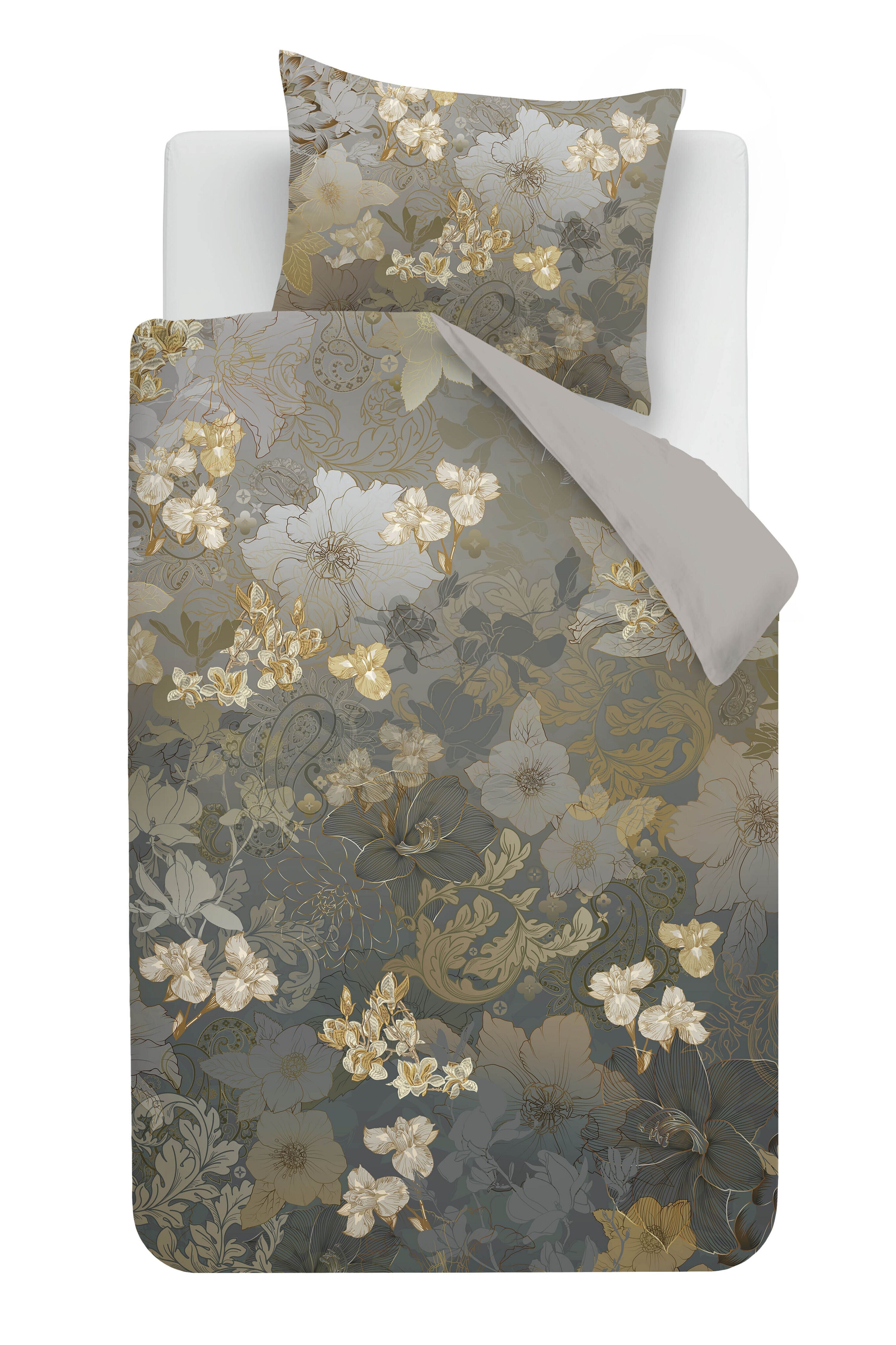Flornatus Dekbedovertrek - Olive Green