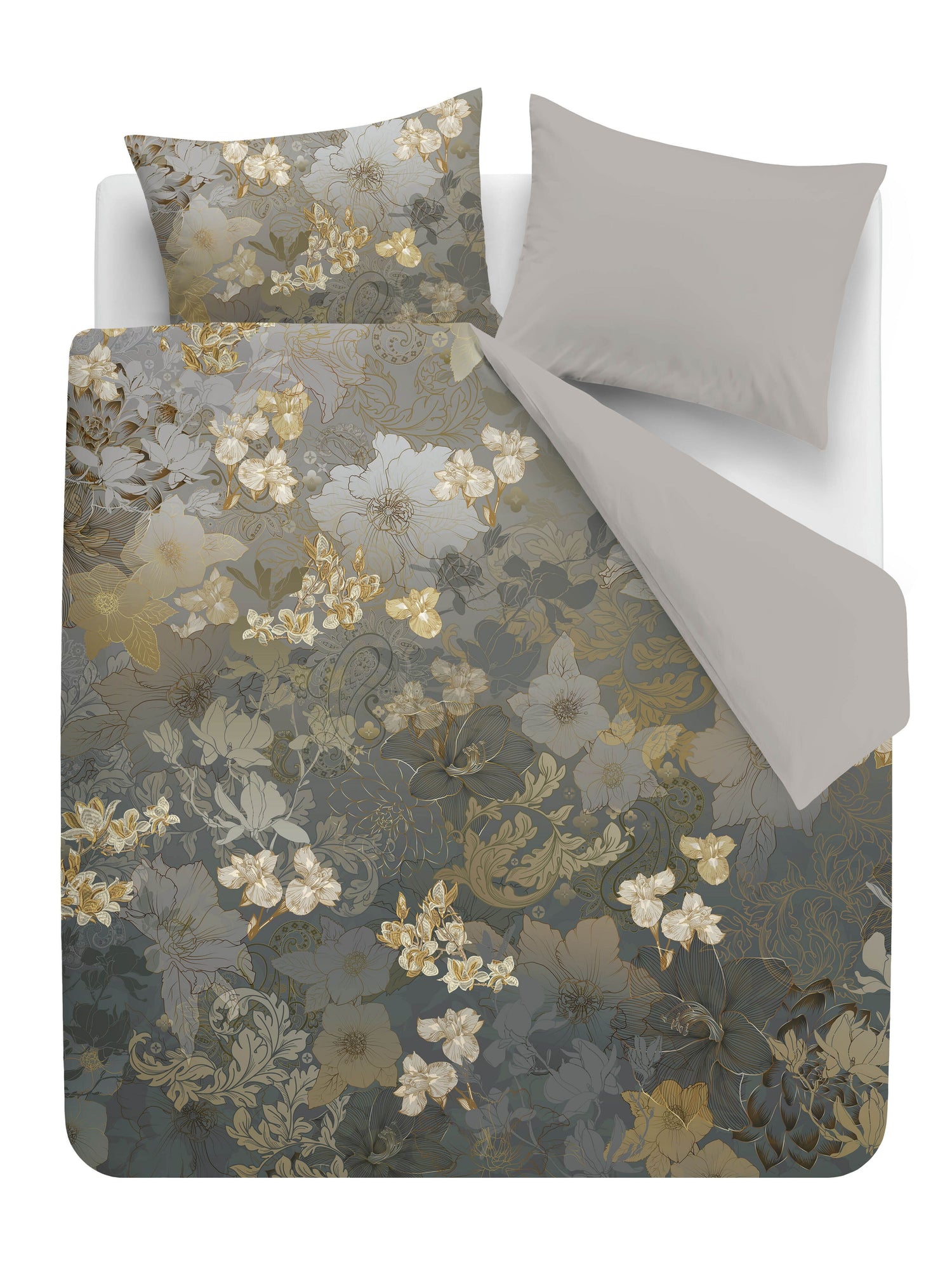 Flornatus Dekbedovertrek - Olive Green