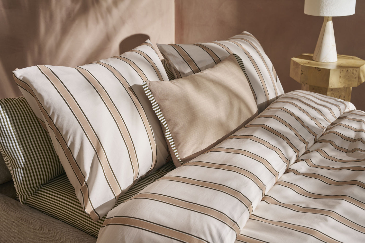 Fun Stripe Duvet Cover - Natural