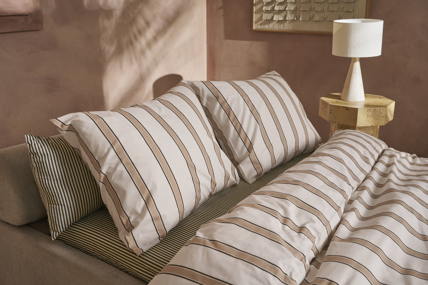 Fun Stripe Duvet Cover - Natural