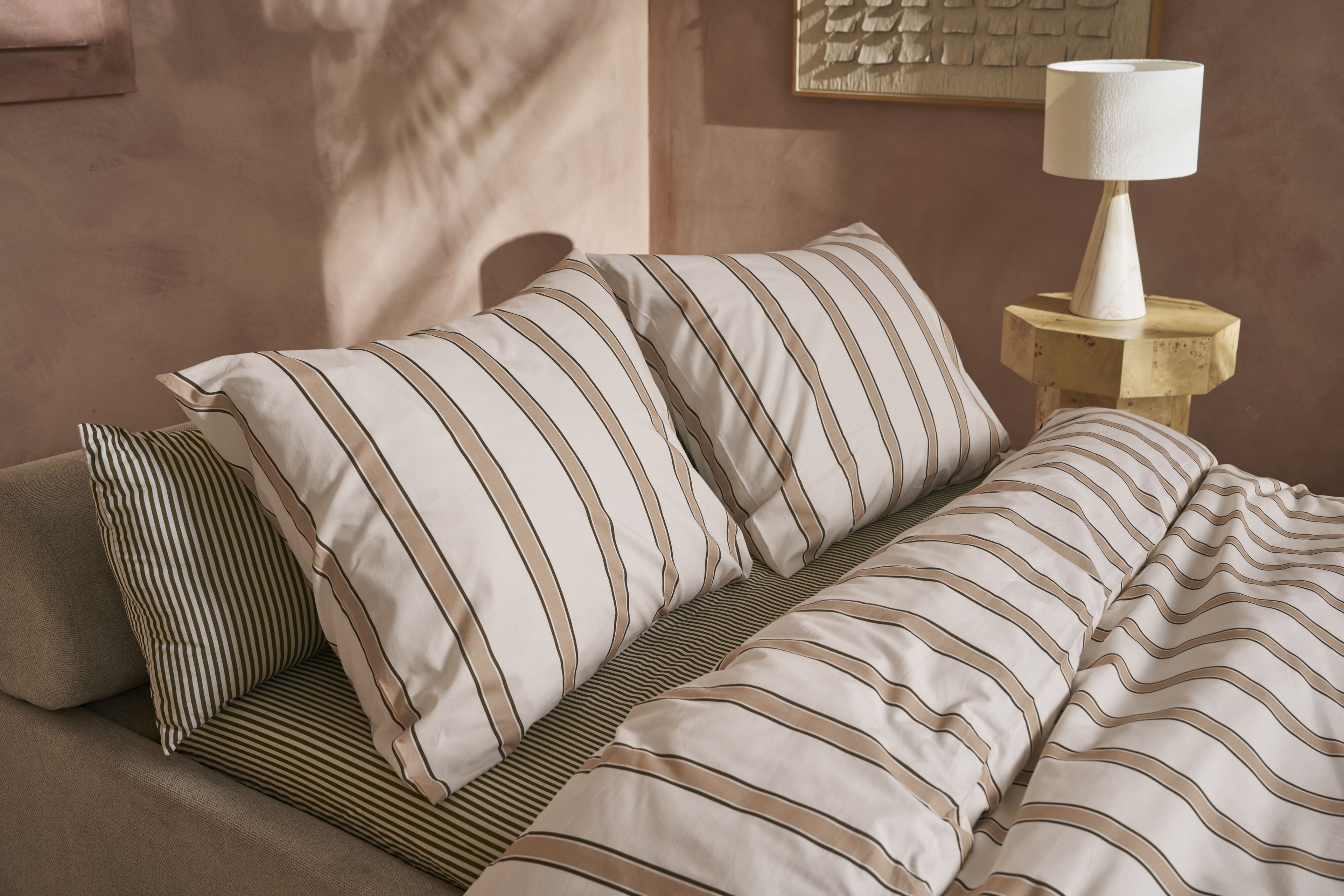Fun Stripe Duvet Cover - Natural