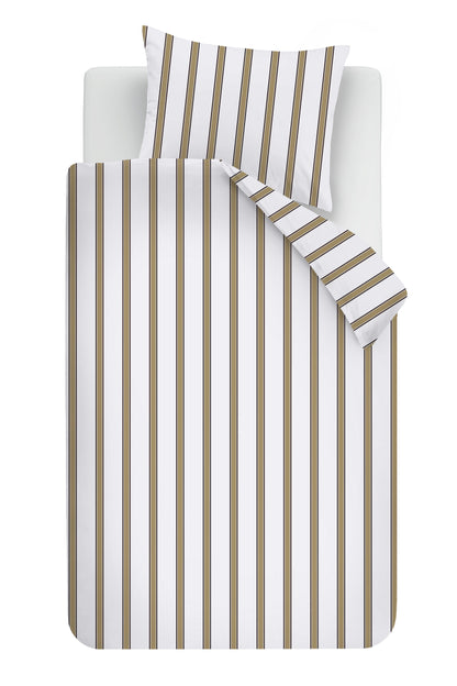 Fun Stripe Dekbedovertrek - Zand
